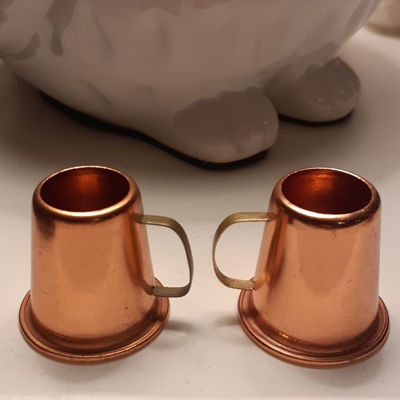 Miniature Handmade Copper Beer Steins - Picture 3 of 4